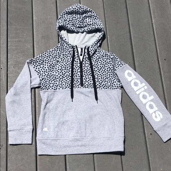 adidas Tops - Adidas polka dot hoodie